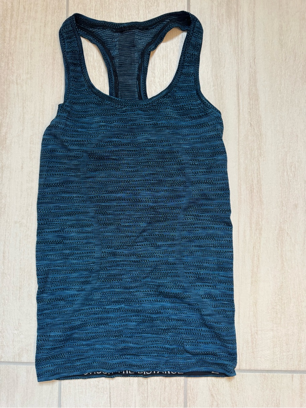 lululemon athletica Teal and Black Racerback Swim Top - Picture 2 of 5